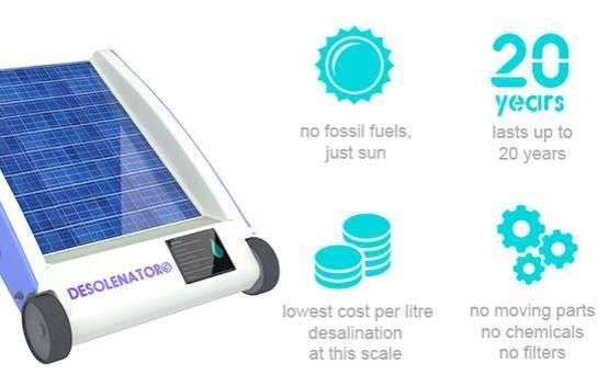 利用太阳能电池板蒸馏 让海水直接变成纯净水