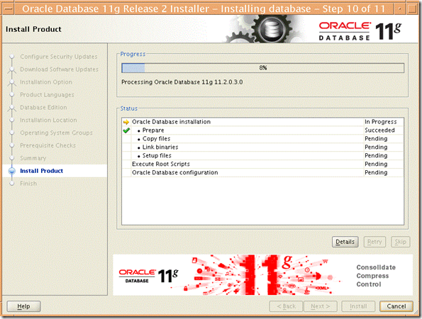 ORACLE11.2.0.1升级到11.2.0.3