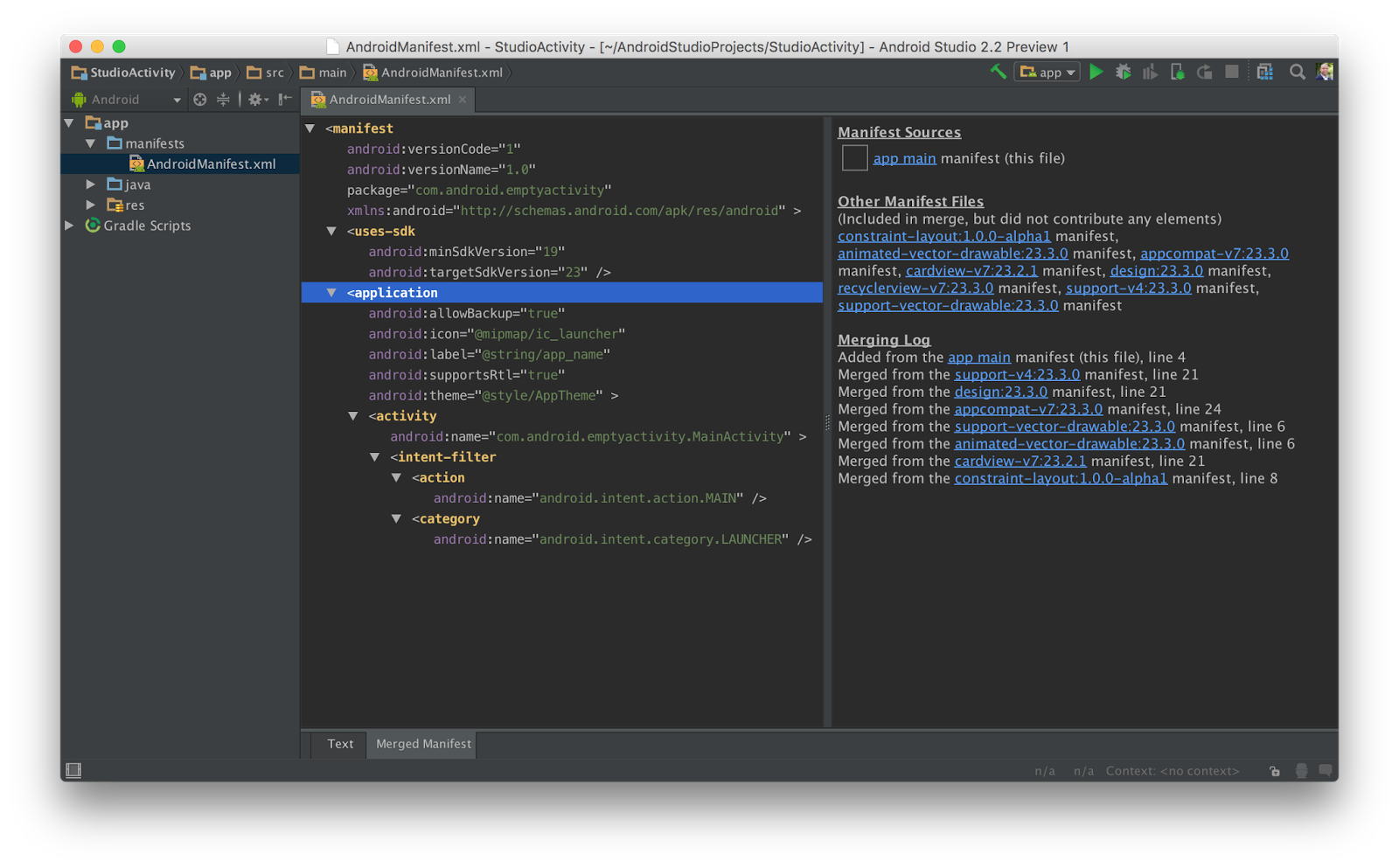 Android Studio 2.2 预览版 – 新界面设计器和约束布局