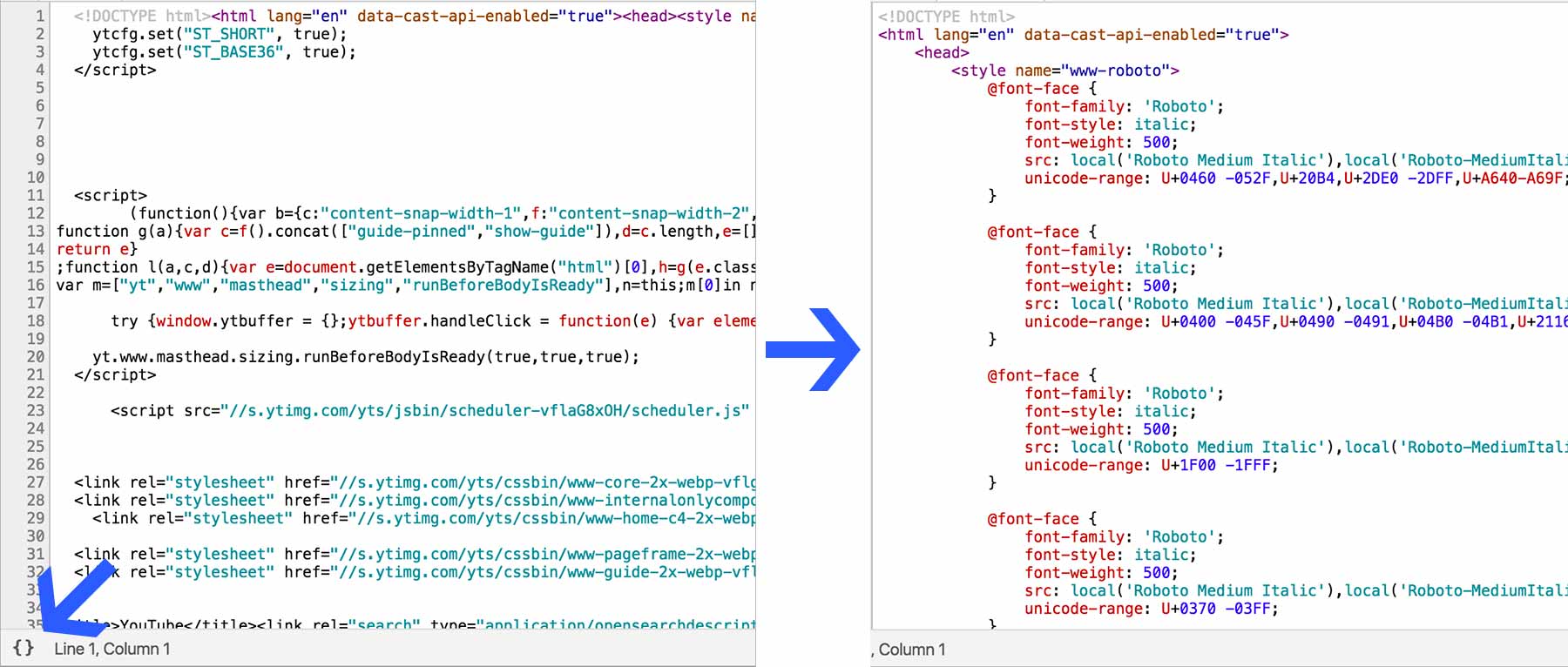 DevTools 新功能：命令菜单快捷键和 HTML 格式化