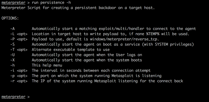 玩转Metasploit之Automated Persistent Backdoor