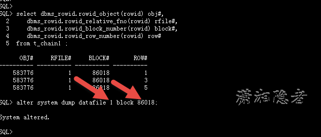 Oracle行内链接不会引起USER_TABLE中CHAIN_CNT值变化