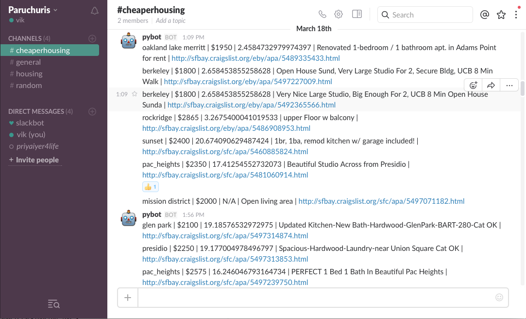 [译|转]我是如何写一个 Slack 机器人以帮助我在旧金山找到房子的