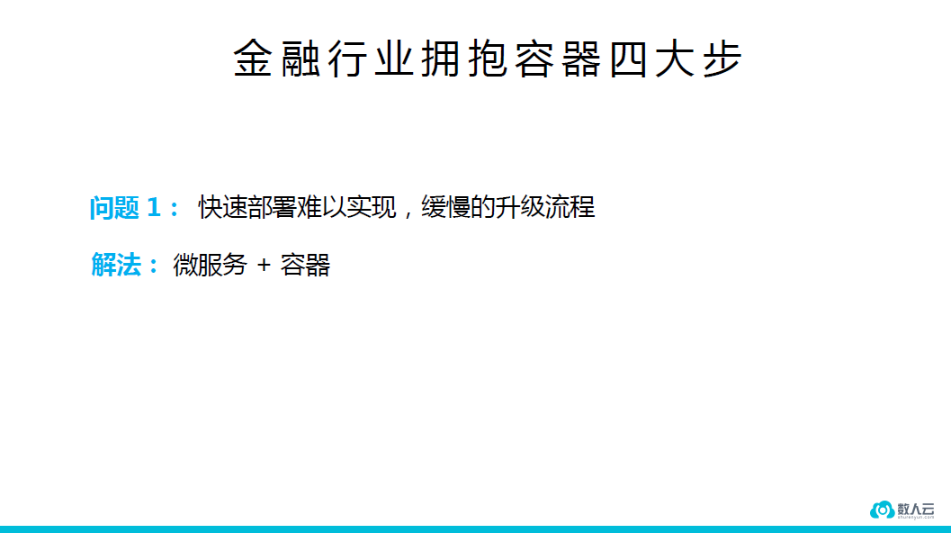 数人云CTO解读Docker 1.12和金融业容器化