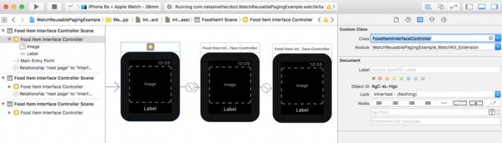 如何重用 watchOS 的 Paging Interface Controller