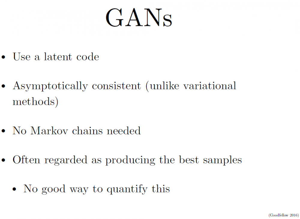 GAN之父NIPS 2016演讲现场直击：全方位解读生成对抗网络的原理及未来（附PPT）