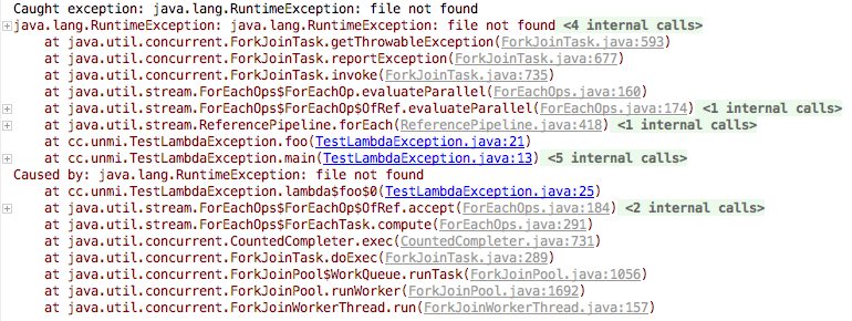 Java8 Lambda 表达式与 Checked Exception