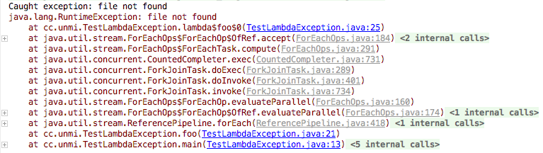 Java8 Lambda 表达式与 Checked Exception