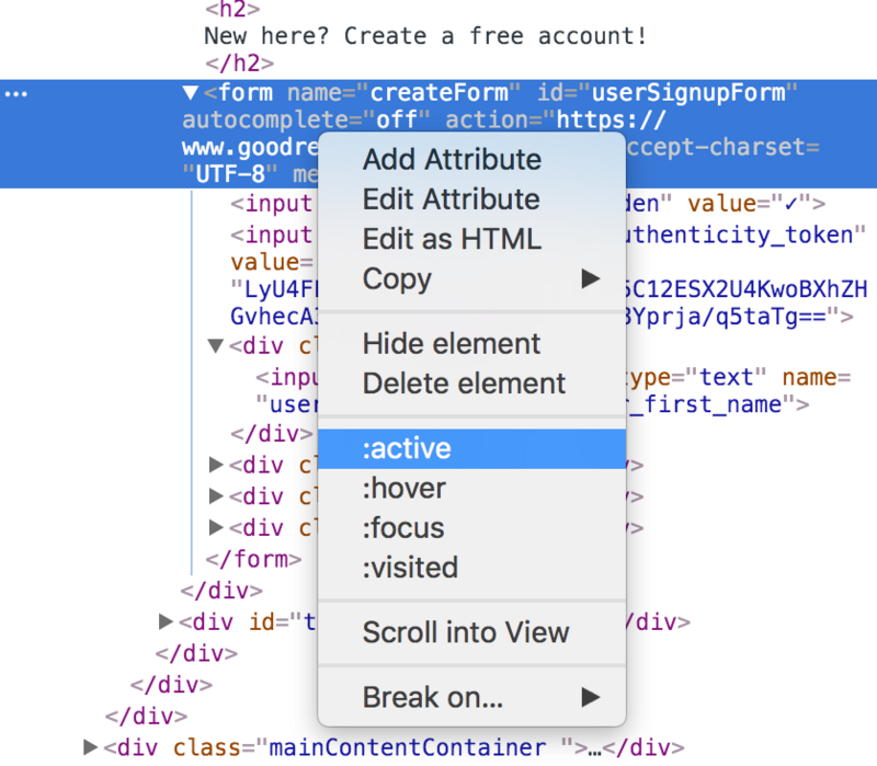 Chrome DevTools — Elements