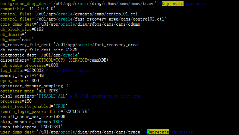 Oracle11g数据库参数文件误删除恢复