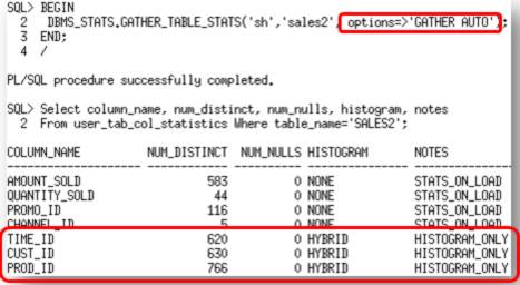 Oracle 12c数据库优化器统计信息收集的最佳实践（二）