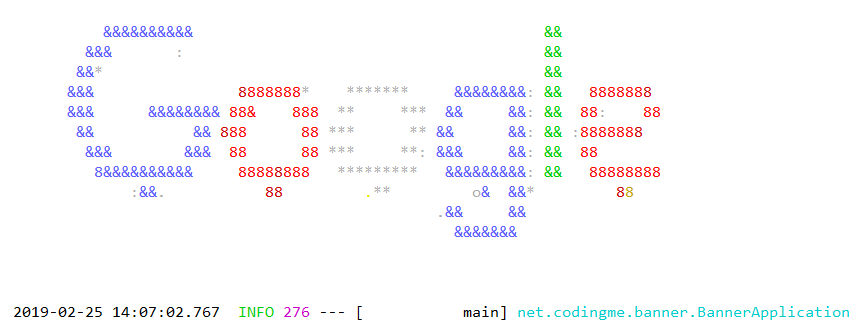 Springboot 系列（八）自定义 Banner 与 ASCII 字符图案的收到实现