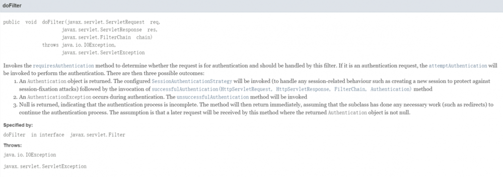 Spring Security小教程 Vol 3. 身份验证的入口-AbstractAuthenticationProcessingFilter