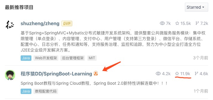 全网Star最多（近20k）的Spring Boot开源教程 2019 年要继续更新了！