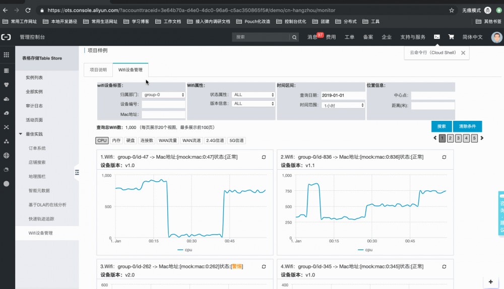 基于Tablestore的Wifi设备监管系统架构实现 原 荐