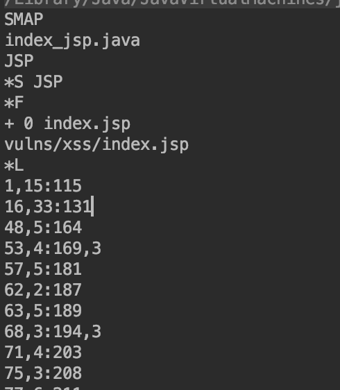 根据StackTrace中java行号定位jsp行号的方法