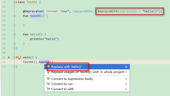 Kotlin之Deprecated和Suppress注解使用