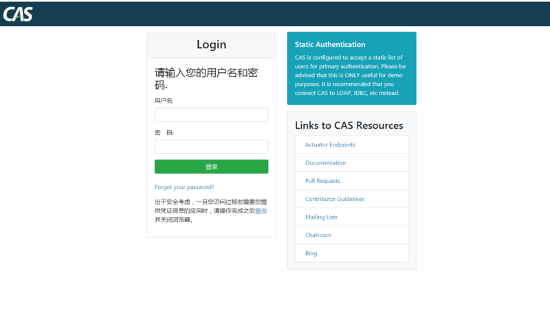 基于spring boot（2.1.8） 的 CAS server端搭建（6.0.5）