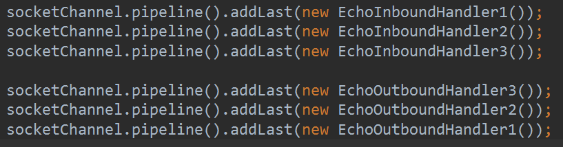 netty中Pipeline的ChannelHandler执行顺序案例详解