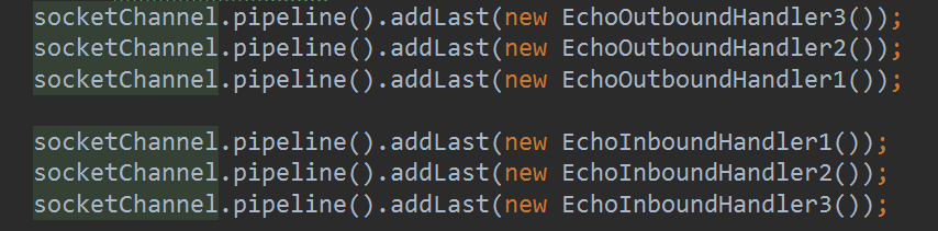 netty中Pipeline的ChannelHandler执行顺序案例详解