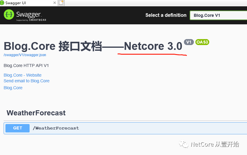 【 .NET Core 3.0 】框架之三 || swagger的使用