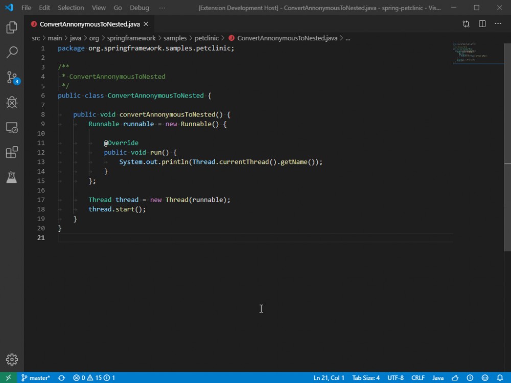 Visual Studio Code 10月 Java扩展更新