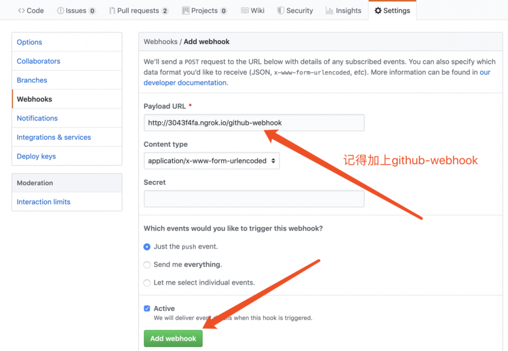 Jenkins 入门实战：GitHub Push触发Jenkins自动构建