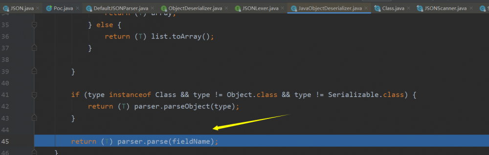 fastjson 1.2.24反序列化导致任意命令执行漏洞分析记录