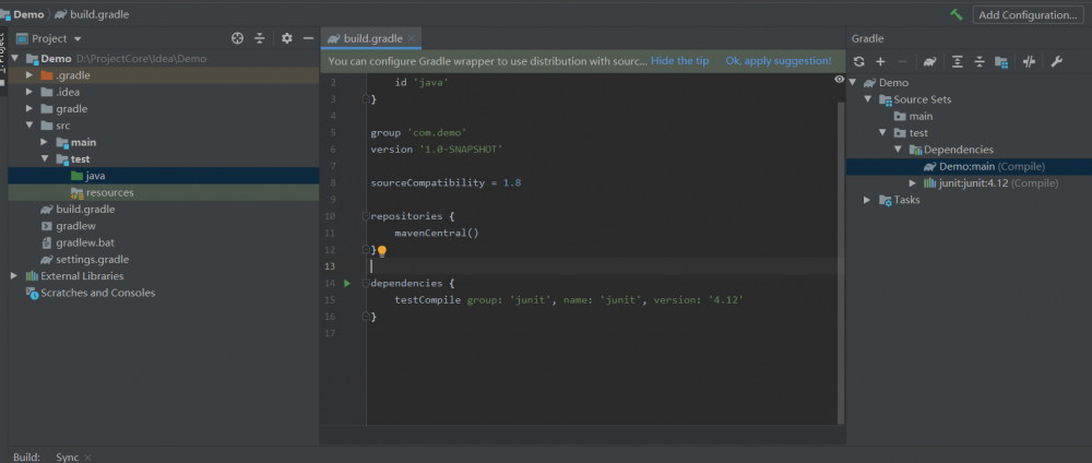 JAVA-开发构建Gradle项目安装使用教程