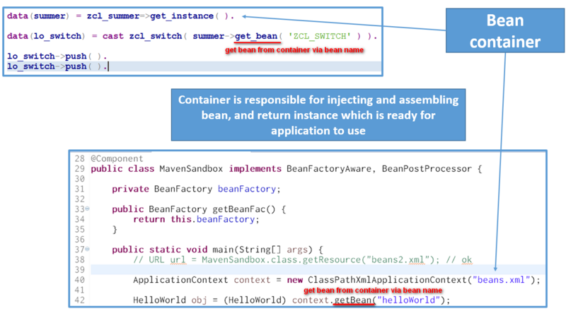 ABAP模拟Java Spring依赖注入(Dependency injection)的一个尝试