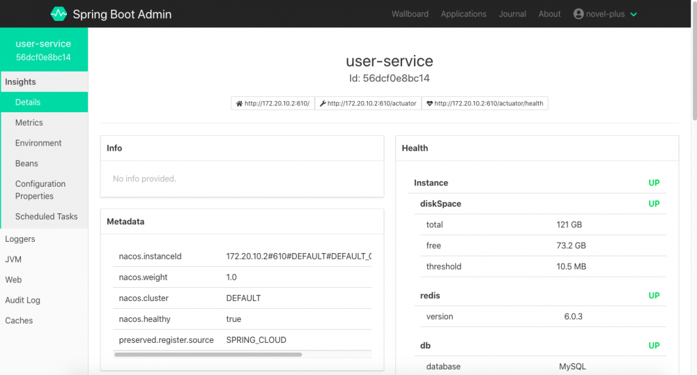 Novel-Cloud 1.2.0 发布，微服务技术栈学习型项目