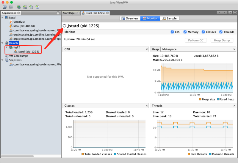 Java VirtualVM远程监控Java应用性能